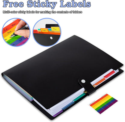 7-Pocket Expanding Accordion File Organizer